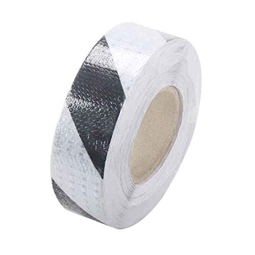 reflektierende Warnbänder, Reflektierendes Band Schwarz/Weiß 2 Zoll x 82 Fuß von TGDGFKIAS