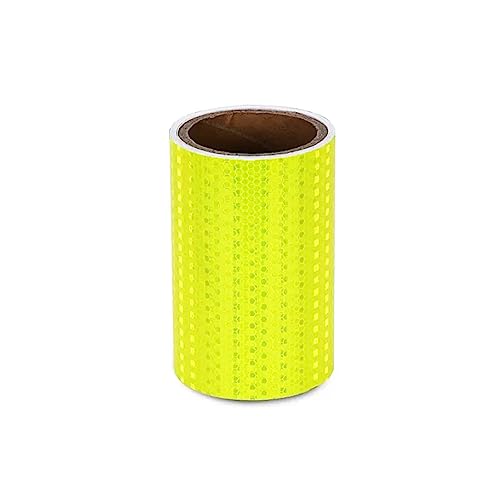reflektierende Warnbänder, Reflektierendes Klebeband, selbstklebend, mehrfarbig, 300 x 15 cm(Giallo) von TGDGFKIAS