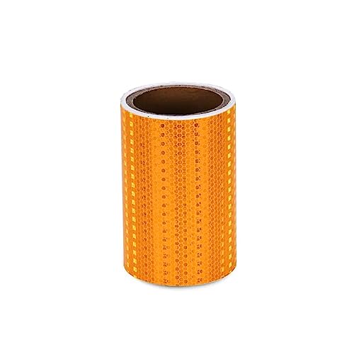 reflektierende Warnbänder, Reflektierendes Klebeband, selbstklebend, mehrfarbig, 300 x 15 cm(Oranje) von TGDGFKIAS