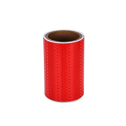 reflektierende Warnbänder, Reflektierendes Klebeband, selbstklebend, mehrfarbig, 300 x 15 cm(Rosso) von TGDGFKIAS