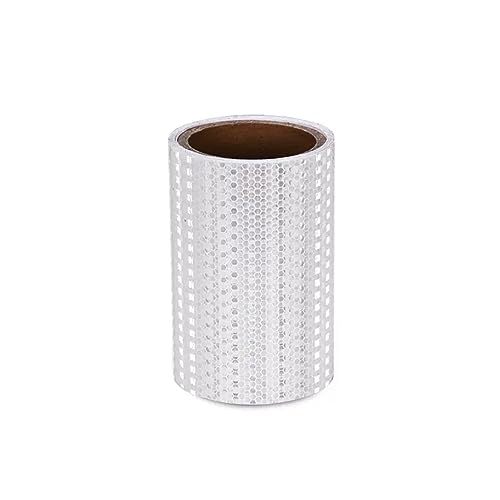 reflektierende Warnbänder, Reflektierendes Klebeband, selbstklebend, mehrfarbig, 300 x 15 cm(White) von TGDGFKIAS
