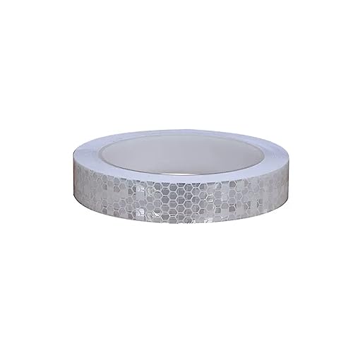 reflektierende Warnbänder, Reflektierendes Warnband, selbstklebend, mehrfarbig, 2 cm x 10 m, 1 Rolle(White) von TGDGFKIAS