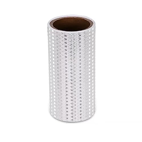 reflektierende Warnbänder, Reflektierendes Warnklebeband 300x20 cm Mehrfarbig(White) von TGDGFKIAS