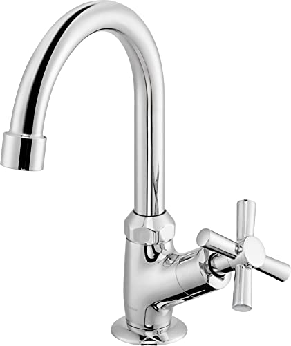 Kaltwasser Wasserhahn Kreuzgriff 024L Standventil Armatur Kaltwasserhahn Bad Gäste WC von TGN