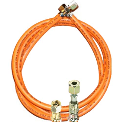 Propan-Gasschlauch mit 1/4" links X 8mm Schneidring-Verschraubung (Winterfest, 300 cm) von TGO Gasgeräte GmbH