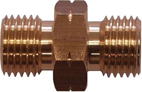 Verbinder für Gasschlauch 1/4" oder 3/8" links und rechts - Schlauchkupplung Übergangsstücker (2 X 1/4" links) von WEISI