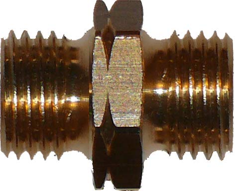 Verbinder für Gasschlauch 1/4" oder 3/8" Links und Rechts - Schlauchkupplung Übergangsstücker von WEISI