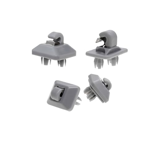 TGPGZHZFNA 1/2 Stücke Grau Sonnenblende Kleiderbügel Clip Haken Halter for VW Passat B7 Polo Skoda Sitz CITIGO Rapid 6RD857561 Befestigungselemente und Clips für die Automobilin(2 Pieces) von TGPGZHZFNA
