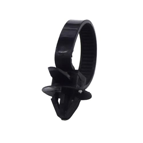 TGPGZHZFNA 50Pcs Auto Kabel Befestigungs Krawatten Nylon Schwarz Auto Auto Kabel Strap Push Mount Draht Krawatte Retainer Clip Clamp Befestigungselemente und Clips für die Automobilin von TGPGZHZFNA