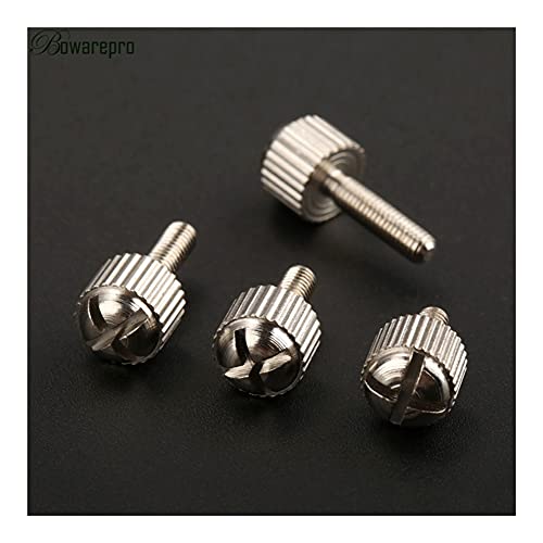 Daumenschraube 10 stücke M3 * 6mm / 8mm / 10mm / 12mm Daumen Schrauben Einfach Metrik Rändelförmig Kopf Daumen Schrauben Silber Phillips Runder Kopf Rändelkopf mit Gewinde von TGRTY