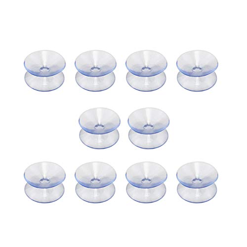 10 Stück transparente Saugnäpfe, rutschfest, doppelseitig, rutschfest, aus Glas, für Couchtisch, transparente Tischbeine, für Haus, Schutz von Möbeln und Fenstern (Größe: 20 mm) von TGUS