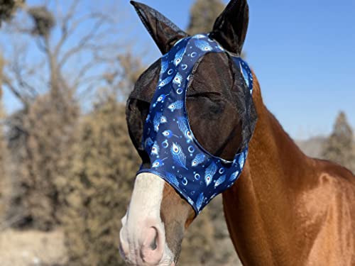 TGW RIDING Pferd Fliegenmaske Super Komfort Pferd Fliegenmaske Elastizität Fliegenmaske mit Ohren Wir stellen nur Produkte her, die Pferde mögen (Frühlingsgrün, L) von TGW RIDING