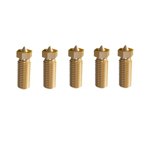 5 Teile/los Original for flsun V400 3D Drucker Hotend Düse 0,4mm/0,5mm/0,8mm Größe Messing Druckkopf Block Doppel Löcher Extruder Teil(0.4mm) von TH1000XUE