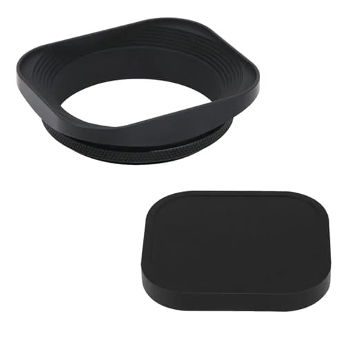 TH1000XUE LH-B55T 55 mm quadratische Gegenlichtblende for Einschrauben aus Metall mit Kappe, for Leica APO- for Summicron-M 90 mm F/2 ASPH E55, for Summicron-R 50 mm F2 E55 von TH1000XUE
