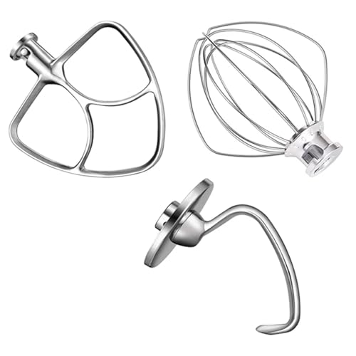 TH1000XUE Zubehörteile for Mixerhilfe-Zubehör for kitchenaid 5 Quart Standmixer K5WW Drahtbesen & 5K7SDH Knethaken & Mixerhilfe-Paddel von TH1000XUE