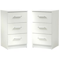 2er Set Nachttisch Nachttisch Nachtschrank Schrank mit 3 Schubladen 2er Set Nachttisch Nachttisch Nachtschrank Schrank mit 3 Schubladen von THANADDO