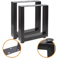 2x Tischgestell Tischkufen Tischuntergestell Stahl Tischkufen Schwarz Tisch diy 40x43cm von THANADDO