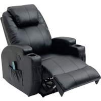 Elektrisch Massagesessel Heizung Weltraumsessel mit 3 Liegefunktion, mit USB von THANADDO