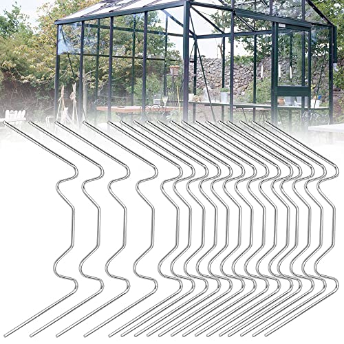 THATSRAD 100 Stück Gewächshaus Klammern Gewächshausklammern Edelstahl Gewächshausclips Klammern W Rostfreier Stahl Ersatzteile für Gewächshaus 80*35mm für Gewächshausplatten Hohlkammerplatte Glashaus von THATSRAD