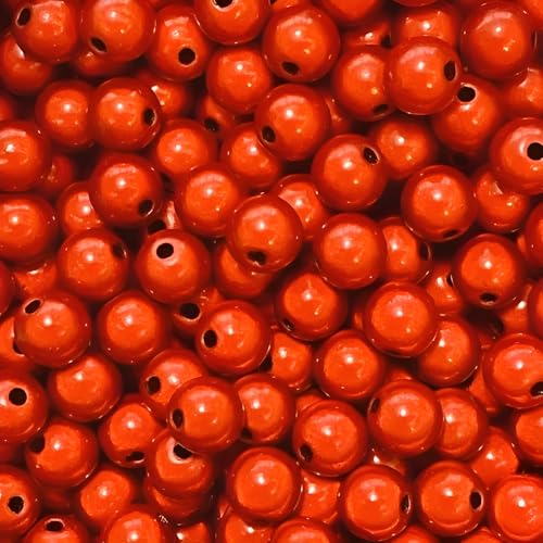 THAYLA 60/100/200/300/600 Stück 4–30 mm Magic Pearls Original, 3D-Illusion reflektierende Magic Perlen, Wunderperlen, Acrylperlen für die Armbänder Schmuckherstellung(Rot, 12mm 60Stk) von THAYLA