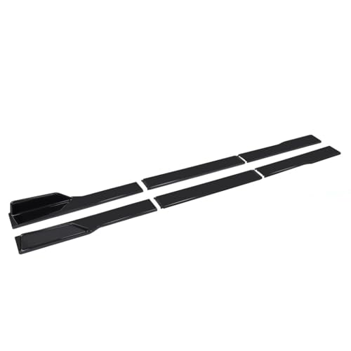 THBNKPE Auto Seitenschweller für BMW 5 Series E60+E61 2003-2010,Rocker Splitters Panel Exterior Lower Side Bottom Line Anti Kratz Schutz Externes Zubehör,A5-2.2m Black and Black Edge von THBNKPE