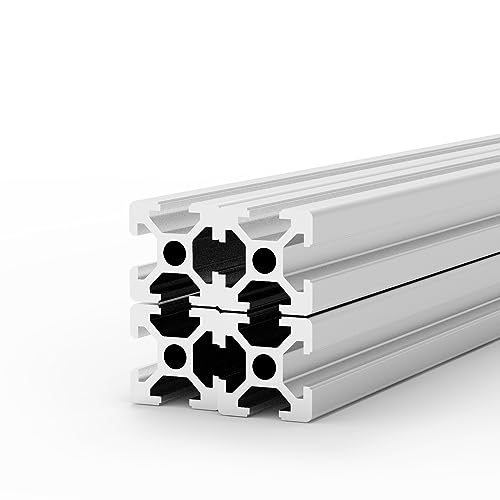 THCMAG Aluminium-Extrusions-T-Slot 2020, 4 Stück, silberfarben, europäischer Standard, 400 mm, eloxiert, lineare Schiene für 3D-Drucker, Laser-Graviermaschine, CNC-Werkbank von THCMagorilla