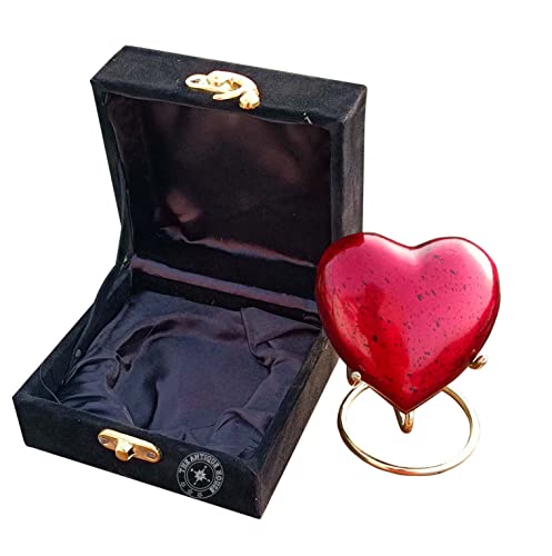 Rote Urne als Andenken, Mini-Herz-Urne mit Premium-Box und Ständer, für Ihre Liebsten, Mädchen und Jungen, perfekte Urne für Erwachsene und Säuglinge, Valentinstagsgeschenk Rote Urne als Andenken, Mini-Herz-Urne mit Premium-Box und Ständer, für Ihre Liebsten, Mädchen und Jungen, perfekte Urne für Erwachsene und Säuglinge, Valentinstagsgeschenk von THE ANTIQUE HOUSE
