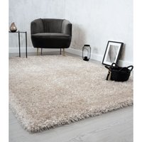 The Carpet - Willow Langflor, Hochflor Teppich, Wohnzimmer, Schlafzimmer, Modern, Weich, Matt, Einfarbig, Unifarben, Beige 60 x 110 cm von THE CARPET