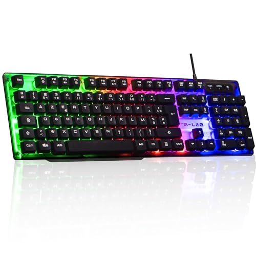 THE G-LAB - Rainbow Illuminated Gaming Key - KEYZ-NEON/FR, no Color, One Size von THE G-LAB