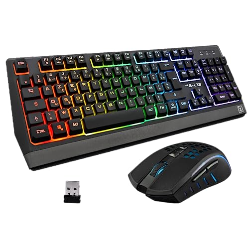 Pack Clavier - Souris Sans fil THE G-LAB Combo Tungsten (Noir) von THE G-LAB