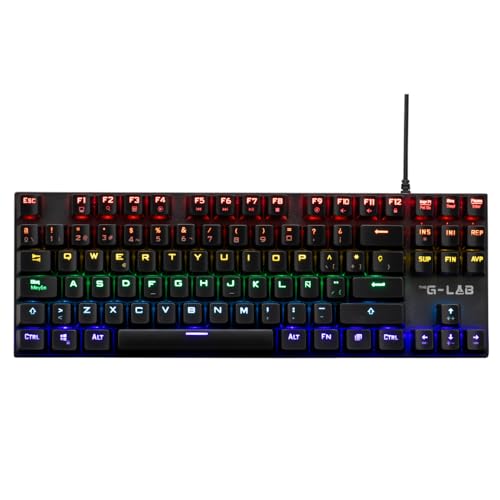 The G-Lab Keyz Mercury TKL Mechanische Gaming-Tastatur, USB, TKL-Format, spanisches Layout, RGB LED, programmierbar, Gaming-Tastatur, Switch, Outemu Red, PC/PS4/PS5 The G-Lab Keyz Mercury TKL Mechanische Gaming-Tastatur, USB, TKL-Format, spanisches Layout, RGB LED, programmierbar, Gaming-Tastatur, Switch, Outemu Red, PC/PS4/PS5 von THE G-LAB