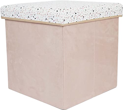 CAJA-PUF PLEGABLE TERRAZO ROSA von THE HOME DECO FACTORY