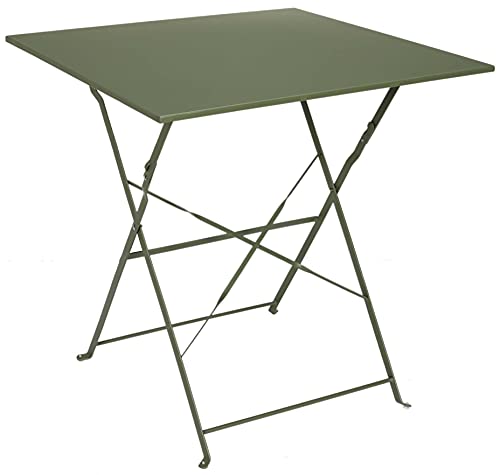 MESA PLEGABLE 70x70x71 CM VERD von HOME DECO FACTORY
