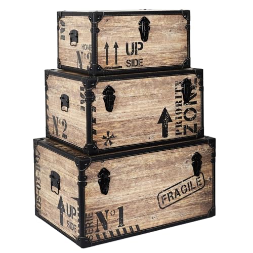 SET 3 CAJAS-BAUL INDUSTRIAL von THE HOME DECO FACTORY