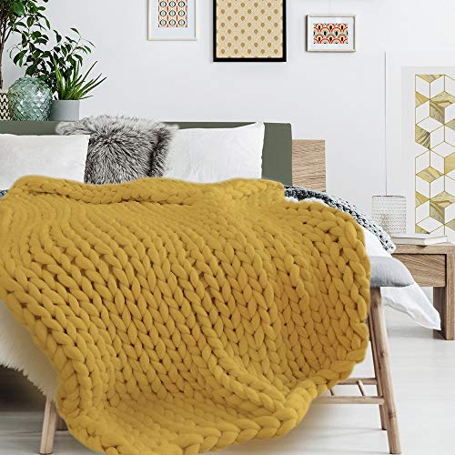 THE HOME DECO FACTORY – Manta, ACR lico, Amarillo, Talla nica, gelb, one Size, CMTX8073 von HOME DECO FACTORY