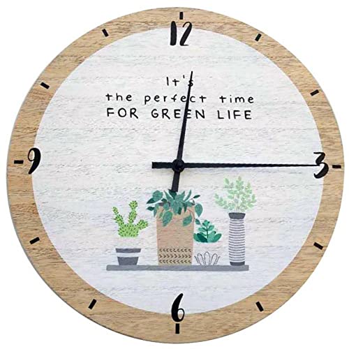 THE HOME DECO FACTORY - Reloj de Madera (35 cm), Color Verde von THE HOME DECO FACTORY