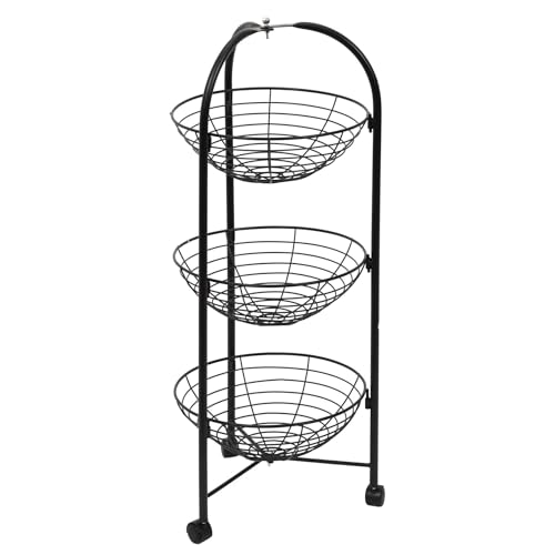 HOME DECO FACTORY The Servierwagen, rund, 3 Ebenen, aus Metall von HOME DECO FACTORY
