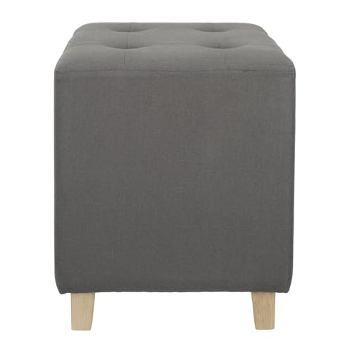 HOME DECO FACTORY Sitzsack, quadratisch, romantisch, Polsterung, grau, Maße: 35 x 35 x 35 cm von HOME DECO FACTORY