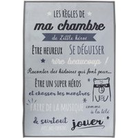 The Home Deco Kids - Kinderteppich Règles de la chambre 60x90 cm von THE HOME DECO KIDS