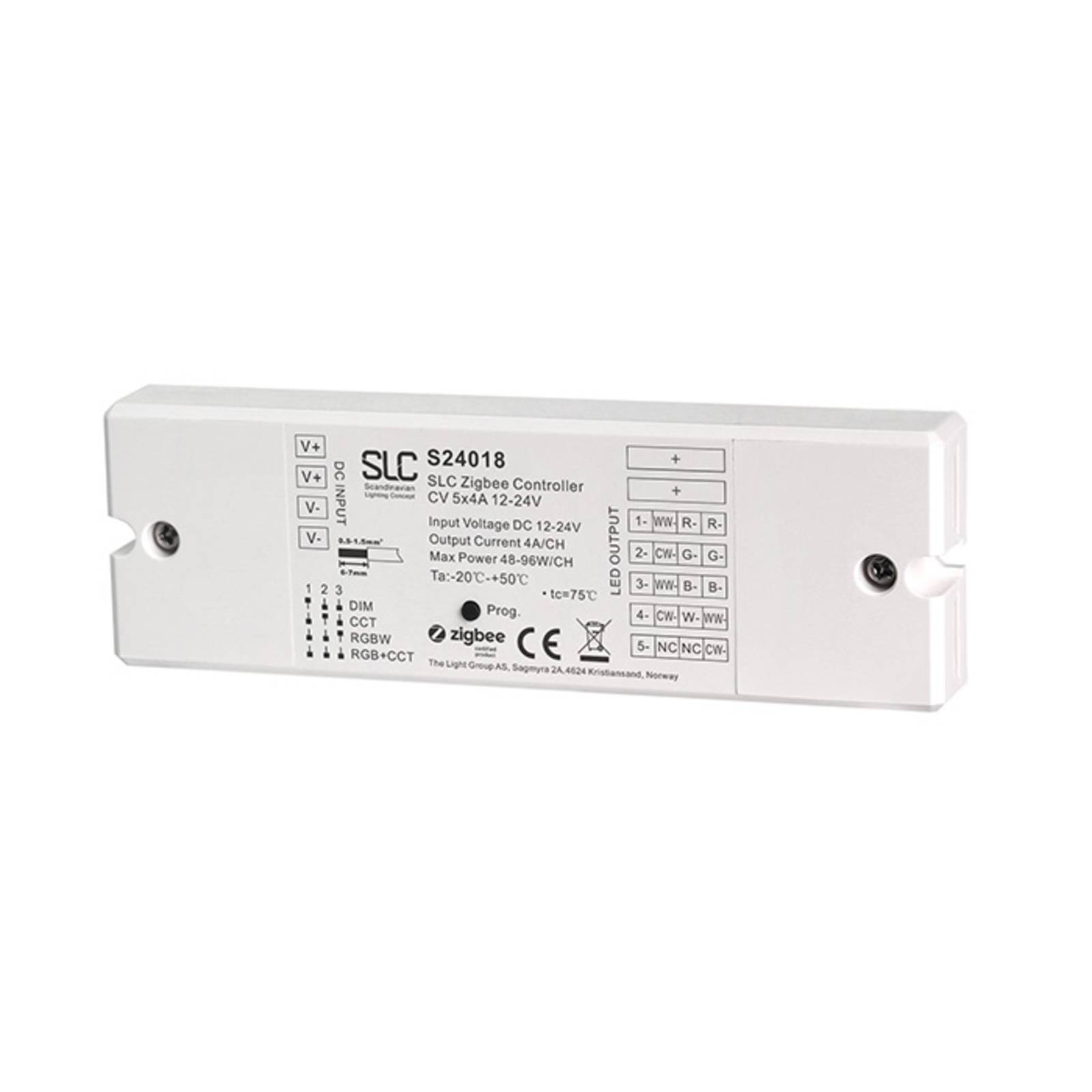 SLC SmartOne ZigBee Controller CV 5x4A 12-24V Mono von The Light Group