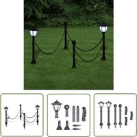 2x led Lampe Solarleuchte Außenlampe Gartenleuchte Laterne - Solarleuchte - Gartenlampe - Außeleuchte - LED-Lampe - Sonnenernergie von THE LIVING STORE