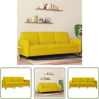 3-Sitzer-Sofa Gelb 180 cm Samt - Samtsofa - Couch Gelb - Wohnzimmersofa - 3-Sitzer Sofa - Modernes Sofa - The Living Store 3-Sitzer-Sofa Gelb 180 cm Samt - Samtsofa - Couch Gelb - Wohnzimmersofa - 3-Sitzer Sofa - Modernes Sofa - The Living Store von THE LIVING STORE