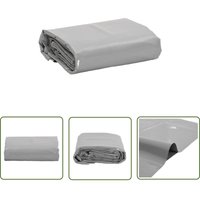 Abdeckplane Grau 5x7 m 600 g/m² - Abdeckplane - Plane - Schutzhülle - Wasserdichte Plane - Wetterfeste Plane - The Living Store von THE LIVING STORE