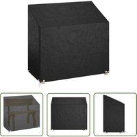 Abdeckung für Gartenbank 8 Ösen 130x70x70/88 cm Polyethylen - Gartenzelt - Gartendecke - Gartenstuhlschutz - Wetterfest - Uv-resistent - The Living von THE LIVING STORE