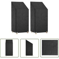 Abdeckungen für Gartenstühle 2 Stk. 8 Ösen 65x65x110/150 cm - Gartenstuhl Abdeckung - Gartenmöbel Abdeckung - Wasserdichte Abdeckung - UV-beständige von THE LIVING STORE