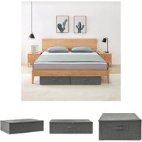 Aufbewahrungsbox Stoff 70x40x18 cm Anthrazit - Ordnungshelfer - Anthrazit - The Living Store Aufbewahrungsbox Stoff 70x40x18 cm Anthrazit - Ordnungshelfer - Anthrazit - The Living Store von THE LIVING STORE