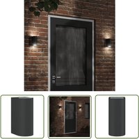 The Living Store - Außenwandleuchte Schwarz Aluminiumdruckguss - Outdoor-Beleuchtung - Wandleuchte - Gartenleuchte - LED-Leuchte - Alu-Leuchte von THE LIVING STORE