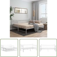 The Living Store - Ausziehsofa Bettgestell Weiß Metall 90x200 cm - Sofabet - Ausziehsofa - Schlafsofa - Gästebett - Doppelbett The Living Store - Ausziehsofa Bettgestell Weiß Metall 90x200 cm - Sofabet - Ausziehsofa - Schlafsofa - Gästebett - Doppelbett von THE LIVING STORE