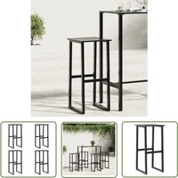 The Living Store - Barhocker 4 Stk. Schwarz 38x38x80 cm Pulverbeschichteter Stahl - Barhocker - Tresenhocker - Gartenstühle - Outdoor Möbel The Living Store - Barhocker 4 Stk. Schwarz 38x38x80 cm Pulverbeschichteter Stahl - Barhocker - Tresenhocker - Gartenstühle - Outdoor Möbel von THE LIVING STORE
