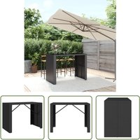 Bartisch mit Glasplatte Schwarz 145x80x110 cm Poly Rattan - Outdoor Möbel - Gartenmöbel - Esszimmerset - Balkonmöbel - Terrassenmöbeln - The Living Bartisch mit Glasplatte Schwarz 145x80x110 cm Poly Rattan - Outdoor Möbel - Gartenmöbel - Esszimmerset - Balkonmöbel - Terrassenmöbeln - The Living von THE LIVING STORE